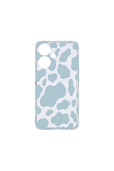 bestcase Прозрачен силиконов калъф 2ММ, съвместим с OPPO A59 5G, Синя крава, ...