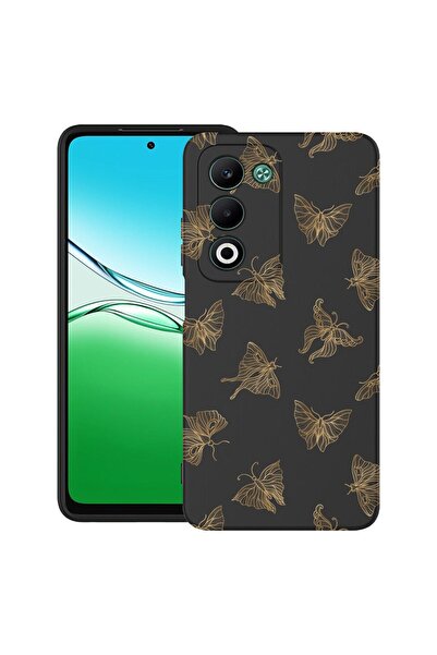 bestcase ¬Æ Husa pentru OPPO A5 din Silicon Ultra Slim cu Design Gold Butterf...