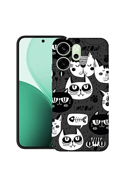 bestcase ¬Æ Husa TPU Ultra Slim Compatibil cu OPPO Reno15, cu Design Cool Cat...