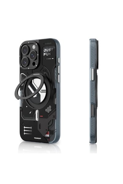 Youngkit iPhone 16 Pro Max STARSHIP Series XJzhj Back Case Magsafe 360° Rotating Stand
