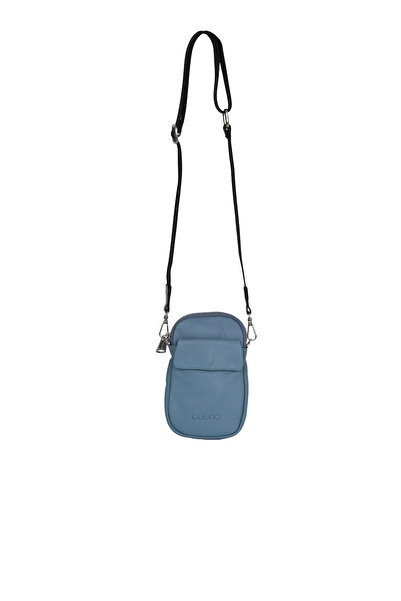 BUENO Blue Light Leather Women's Strap Phone Bag