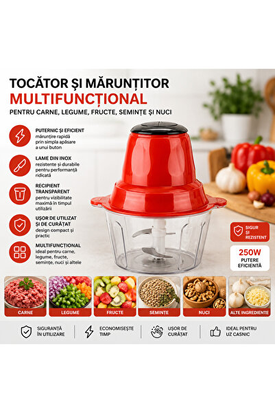KITCHEN EXPERT Multifunctional Electric Chopper and Shredder – Fast, Practica...