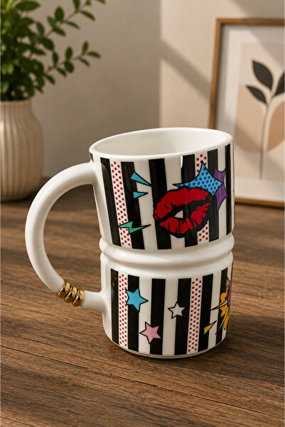 RUBİ PORSELEN Special Design Porcelain Mug 400 ml