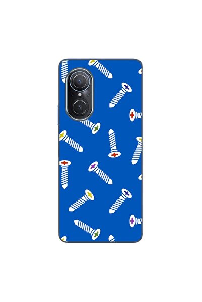 OEM Husa compatibila cu Huawei Nova 9 SE Silicon Gel Tpu Model Screws Pattern
