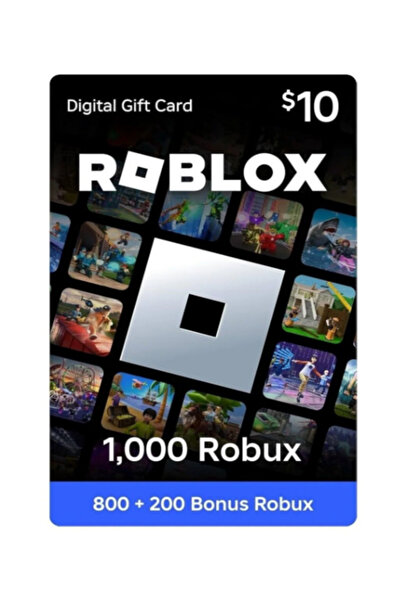Taha Grup Roblox Gift Card 1000 Robux 10 USD
