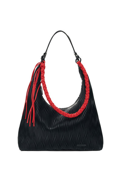 Desigual μαύρη τσάντα ώμου LITIO SAMARRA 26SAXP54