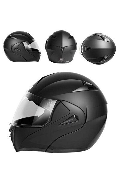 Virtue Motorcycle Helmet Full Face Multipurpose Racing Helmet Unisex Matte Bl...