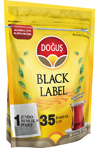 Doğuş Black Label Demlik Poşet Çay 30x25gr Rize Cay Sepeti