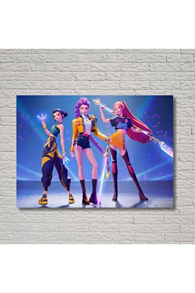 gifttime Anime K-Pop Temalı Dekoratif Duvar Posteri