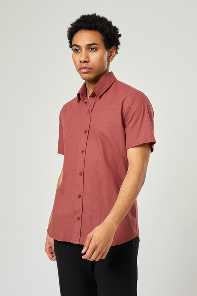 Twister Jeans Men's Buttoned 100% Cotton Short Sleeve Shirt