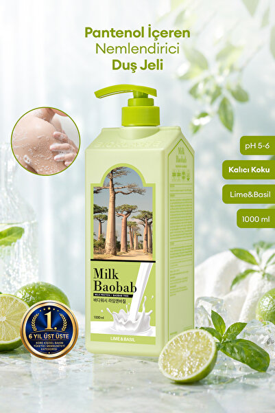Milk Baobab Pantenol İçeren Nemlendirici Duş Jeli Original Body Wash (Lime & ...
