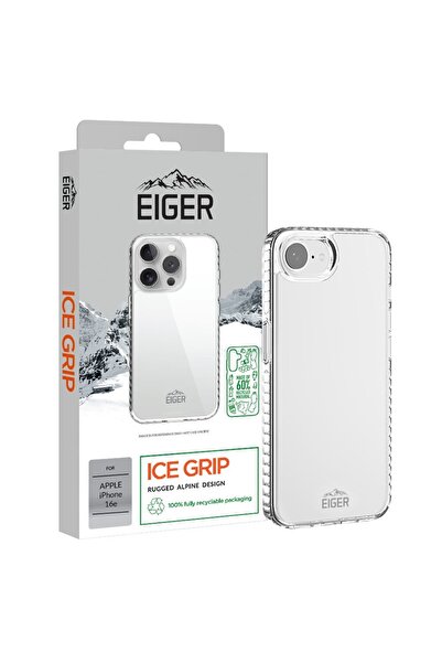 EIGER Husa Ice Grip GRS iPhone 17e / iPhone 16e Clear