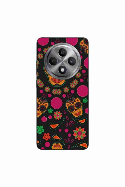 OEM Husa compatibila cu Oppo Reno12 FS Silicon Gel Tpu Model Halloween Floral...