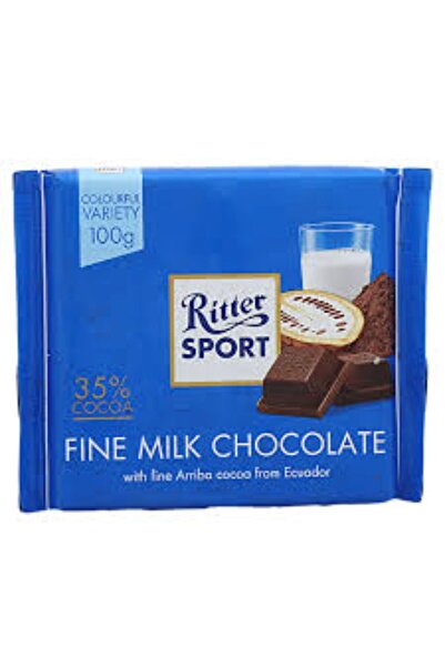 Ritter Sport شوكولاتة الحليب الفاخرة 100 جرام × 12