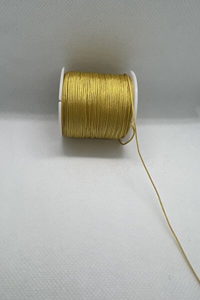 hobi dünyası evim 5 Metre - 0.80 Mm Bileklik İpi Gold Renkli Paraşüt İpi