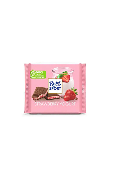 Ritter Sport زبادي بالفراولة 100 جرام × 12
