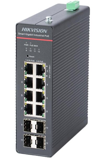 Hikvision Switch DS-3T1512HP-SI-8P4FKIT(240W) LinkVu