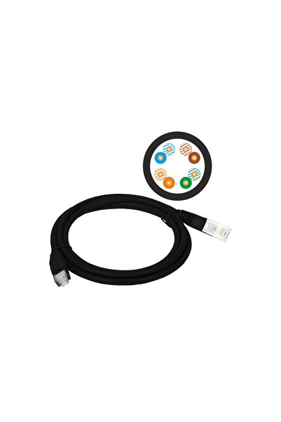 Alantec Patch-cord U/UTP kat.5e PVC 3.0m czarny (KKU5CZA3.0)