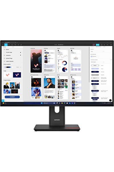 LENOVO LCD T32UD-40+MC60 - 31.5", IPS, 16:9, 3840x2160, 60Hz, 350cd/m2, 1500:...
