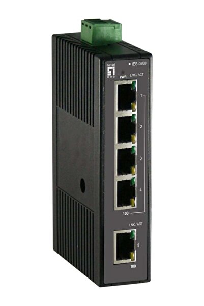 LEVEL ONE Comutator industrial LevelOne 5xFE+DIN din plastic
