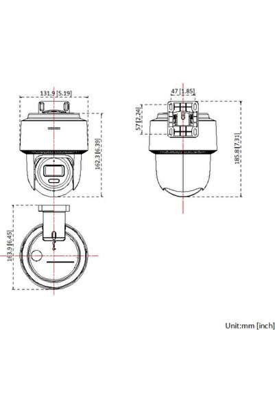 Hilook Cameră IP PTZ-N2C600M-DE(2.8mm)(O-STD) 6MP Lumină Hibridă Inteligentă