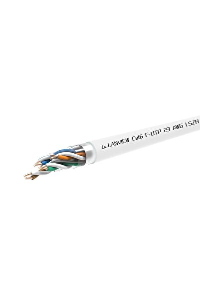 Lanview Cablu de rețea Cat6 F-UTP 4x2xAWG23 LSZH alb 305m