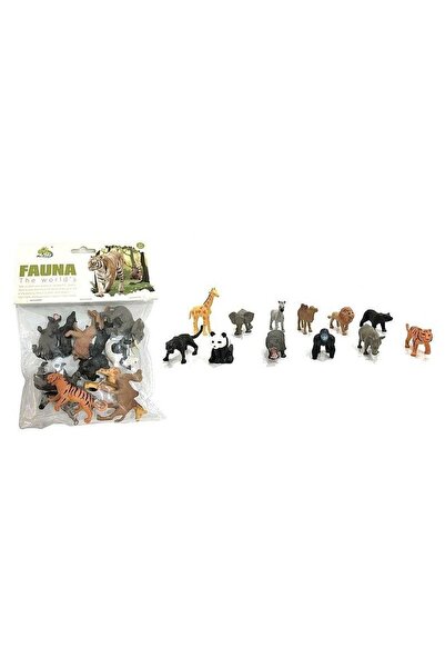 adar Set 12 animale sălbatice PVC 20x16cm
