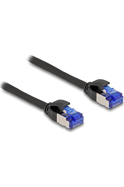 DELOCK Cablu de rețea RJ45 Cat.6A S/FTP Slim 1m negru