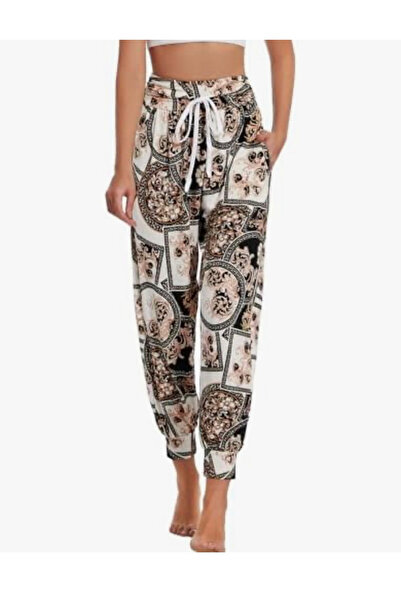 OMS Women's lightweight yoga harem pants, loose fit, with Pocketed