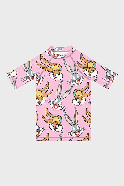 SLIPSTOP Lunabun Baskılı Uv Korumalı Kısa Kollu Mayo T Shirt Kız Çocuk T SHİR...