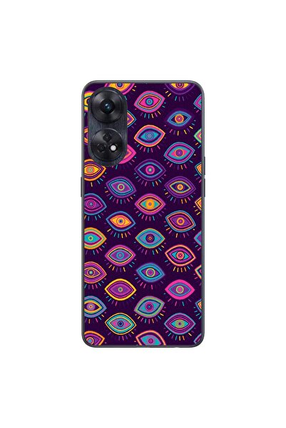 OEM Husa compatibila cu Oppo Reno8 T 4G Silicon Gel Tpu Model Tribal Eyes