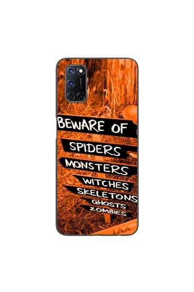 OEM Husa compatibila cu Oppo A72 Silicon Gel Tpu Model Halloween Beware Signs