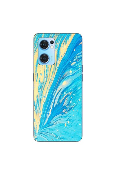 OEM Husa compatibila cu Oppo Reno7 5G Silicon Gel Tpu Model Aqua Bloom