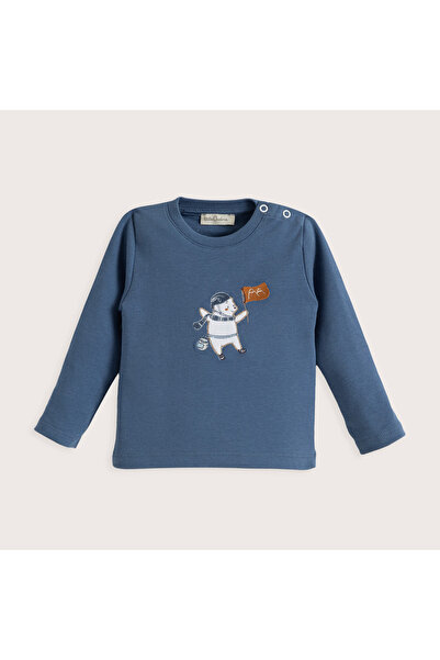 Chakra Bear Uzun Kollu Pijama Üstü Lacivert