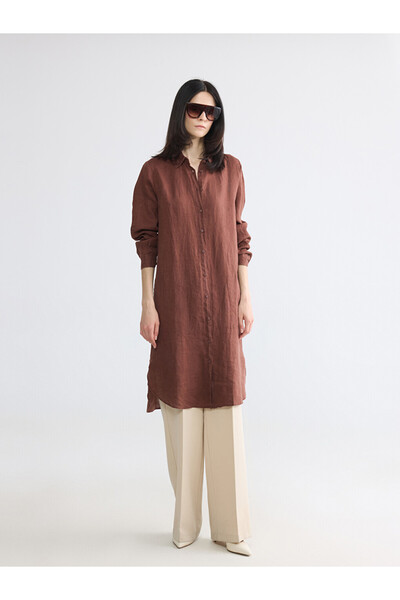 LC Waikiki Oversize 100% Linen Women's Shirt Tunic