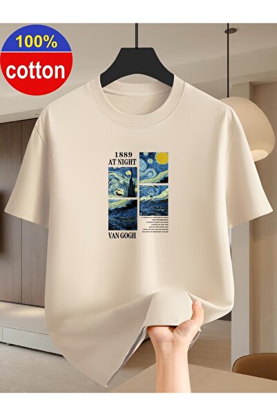 PAVRO Tricou unisex cu imprimeu mixt, confortabil