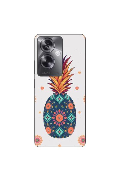 OEM Husa compatibila cu Oppo A79 5G Silicon Gel Tpu Model Floral Pineapple