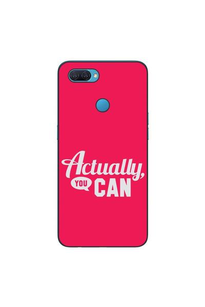 OEM Husa compatibila cu Oppo A12 Silicon Gel Tpu Model Mesaj Actually You Can