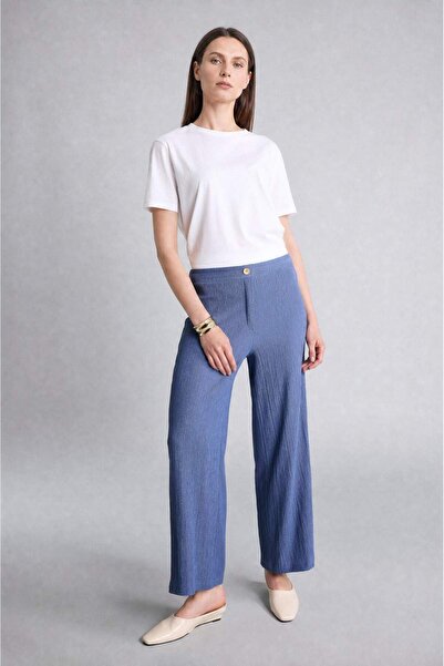 DeFacto Culotte Straight Leg Wrinkled Trousers H8605Ax26Hs