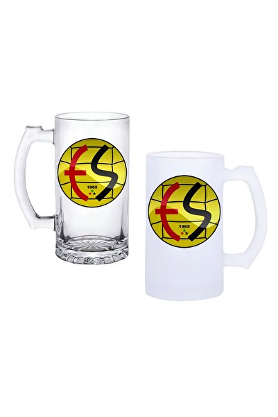 Ghostbastır Eskişehirspor Kulplu Bira Bardağı Buzlu veya Şeffaf Seçenekli 063