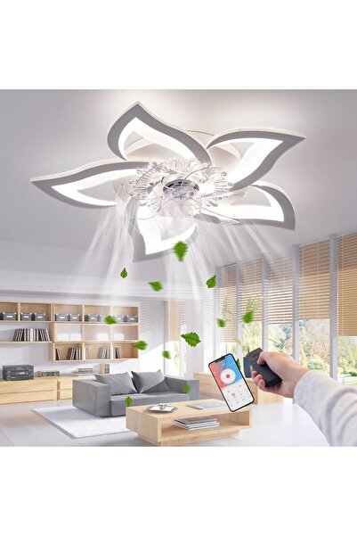 Best Ventilator de tavan LED cu iluminare, creativitate, 5 becuri, ventilator...