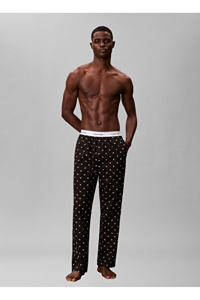 Calvin Klein Siyah Erkek Normal Fit Logo Baskılı Eşofman Altı LV00NM2830PCS