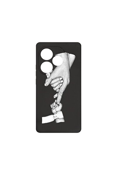 bestcase Премиум силиконов калъф, съвместим с Realme GT 6, Mother Hand, тънък...