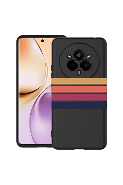 bestcase Husă pentru Realme 14 Pro Plus 5G, Linii Retro, Silicon Subțire 0.8M...