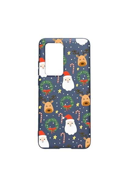 bestcase Husa Huawei P40, Happy, rezistenta la uzura, anti-alunecare, din sil...