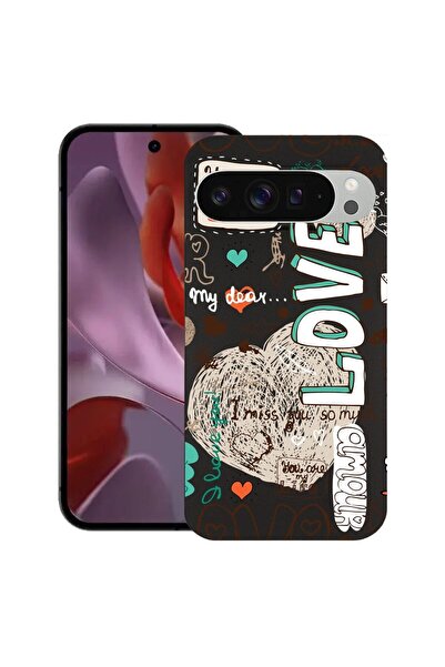 bestcase ¬Æ Husa pentru Google Pixel 9 Pro XL, Love, Slim Silicon 0.8MM, Anti...
