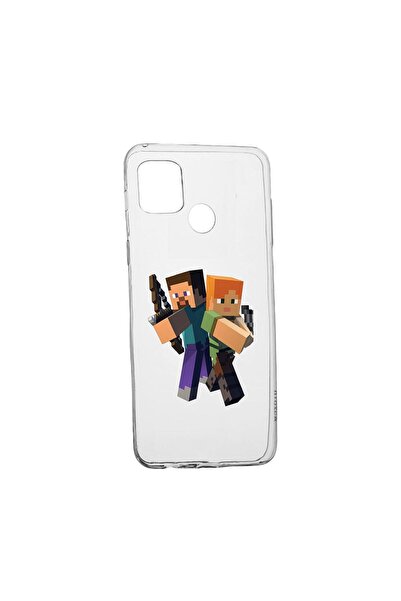 bestcase Husa Silicon Minecraft, Compatibila Cu Realme C21Y, rezistenta la uz...