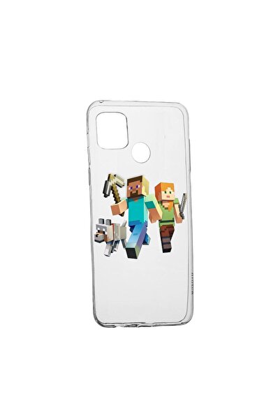 bestcase Husa Silicon Minecraft, Compatibila Cu Realme C21Y, rezistenta la uz...