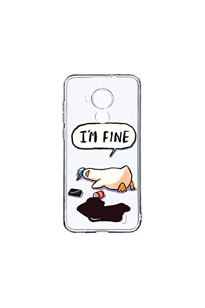 bestcase Διαφανής Θήκη Σιλικόνης 2MM, Συμβατή με Nokia C30, Duck Life - Είμαι...