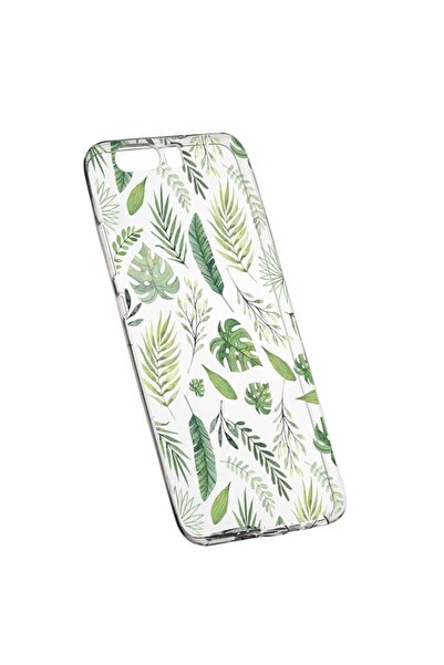 bestcase Husa Silicon, Transparent, Slim, Frunze, Huawei Y6 2018